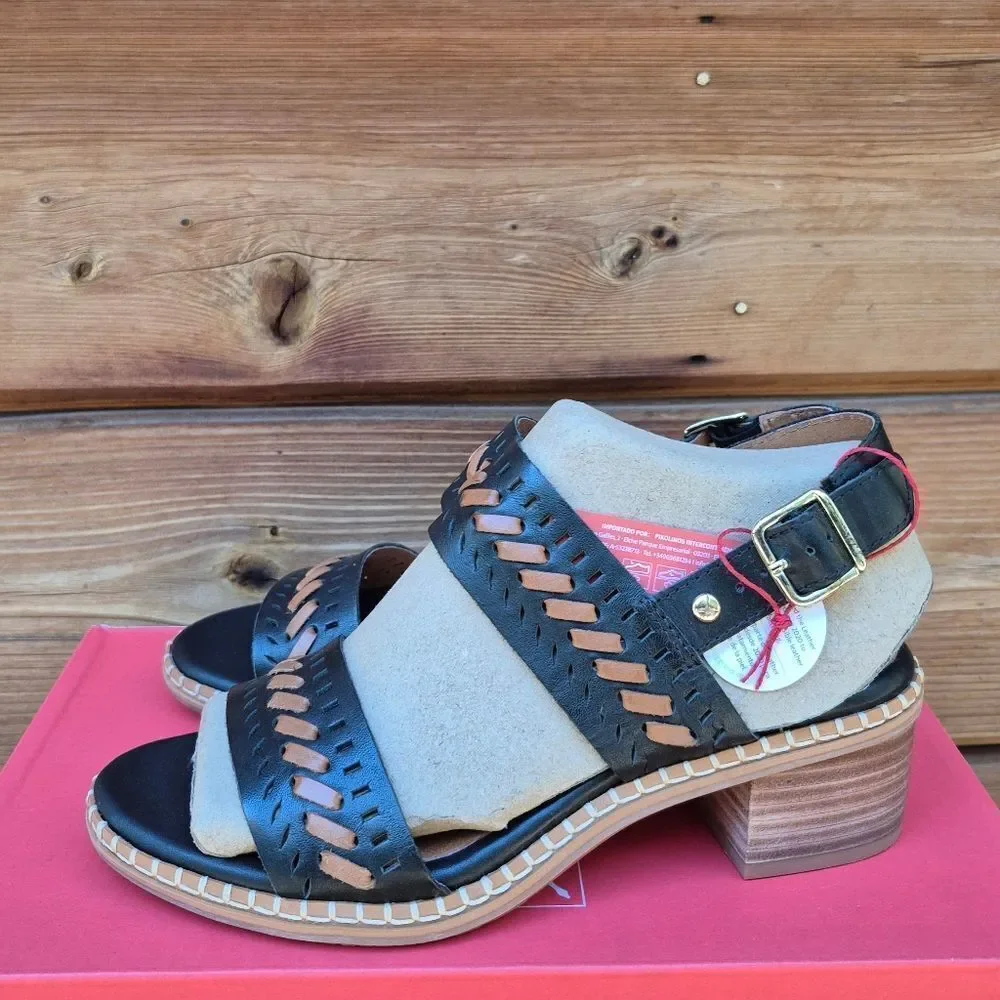 NWB Pikolinos BLANES Leather Heeled Sandals Shoes